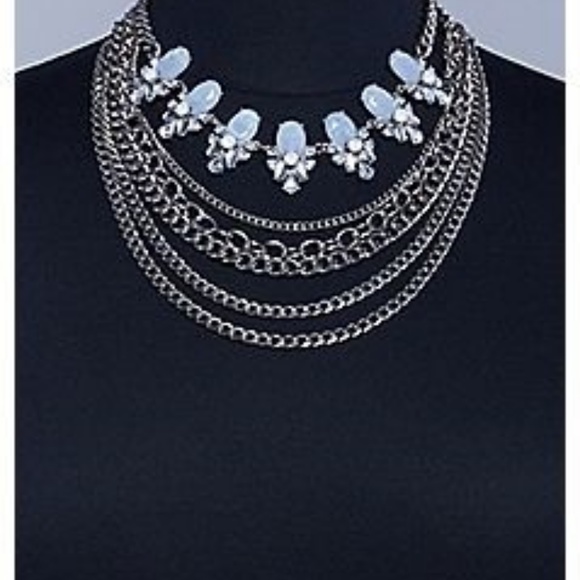 Lane Bryant Jewelry - Lane Bryant Convertible Chain Statement Necklace
